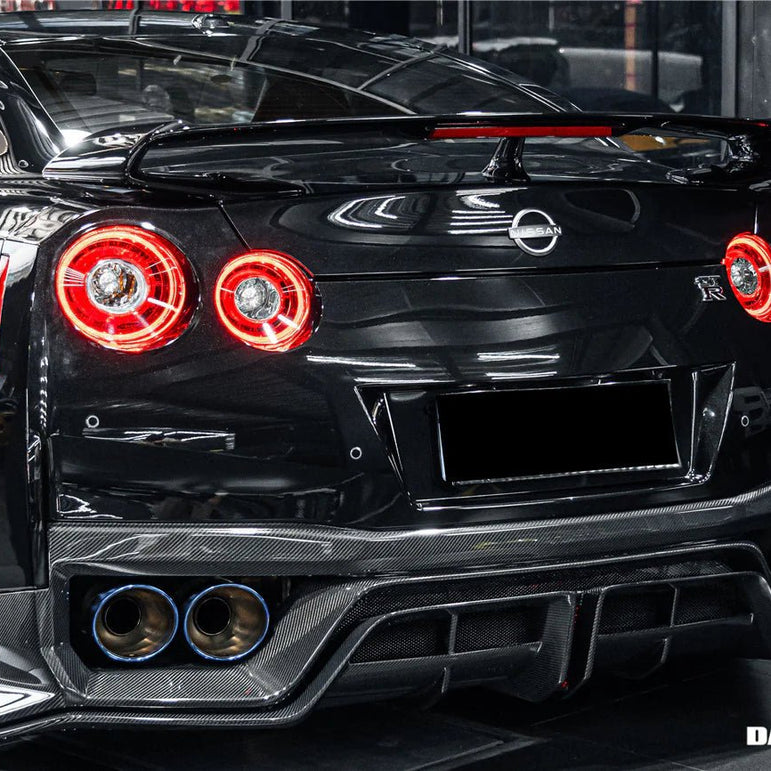 DarwinPRO 2017 - 2022 Nissan GTR R35 EBA BKSS Style Carbon Fiber Rear Diffuser Aftermarket Carbon Fiber Part / Bodykit - Robot Bodykits