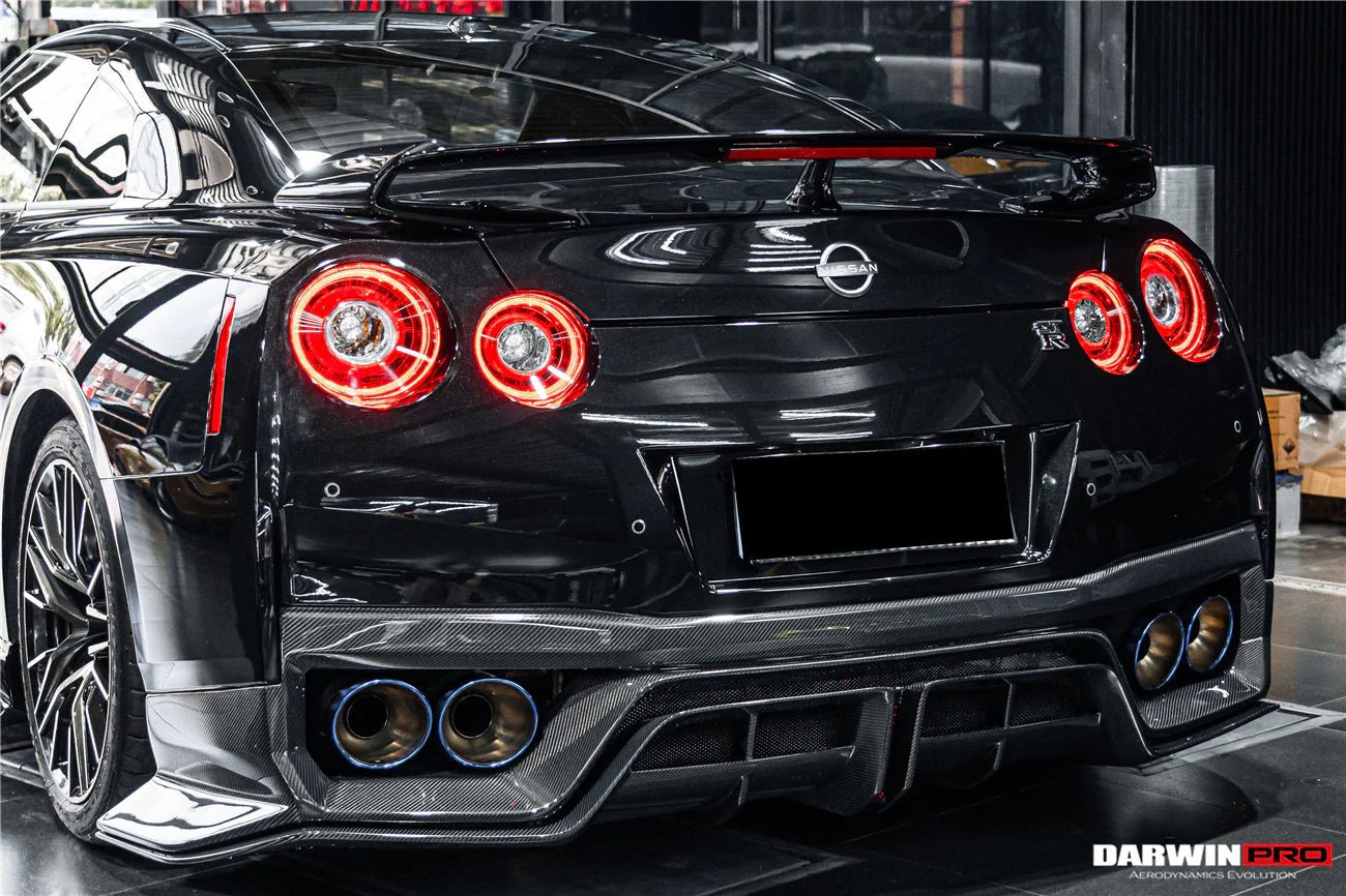 DarwinPRO 2017 - 2022 Nissan GTR R35 EBA BKSS Style Carbon Fiber Rear Diffuser Aftermarket Carbon Fiber Part / Bodykit - Robot Bodykits