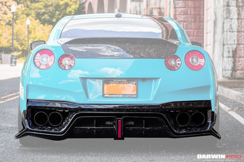 DarwinPRO 2017 - 2022 Nissan GTR R35 EBA BKSS Style Carbon Fiber Rear Diffuser Aftermarket Carbon Fiber Part / Bodykit - Robot Bodykits