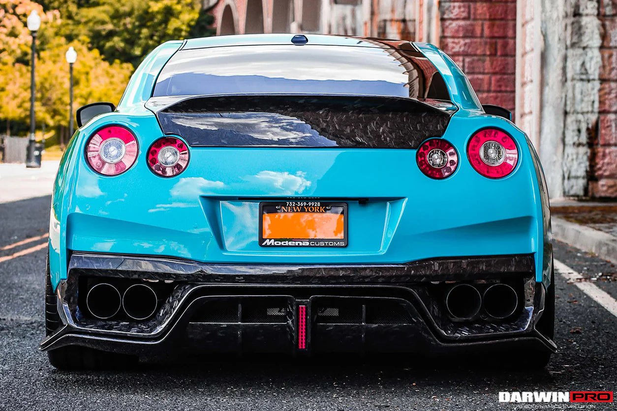 DarwinPRO 2017 - 2022 Nissan GTR R35 EBA BKSS Style Carbon Fiber Rear Diffuser Aftermarket Carbon Fiber Part / Bodykit - Robot Bodykits