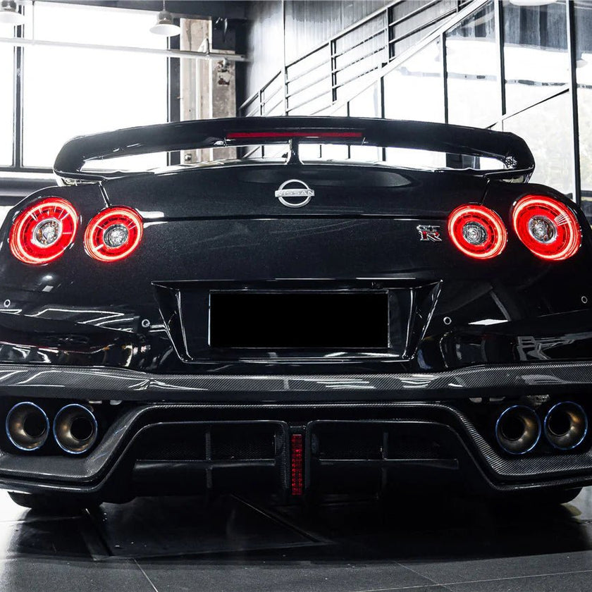 DarwinPRO 2017 - 2022 Nissan GTR R35 EBA BKSS Style Carbon Fiber Rear Diffuser Aftermarket Carbon Fiber Part / Bodykit - Robot Bodykits