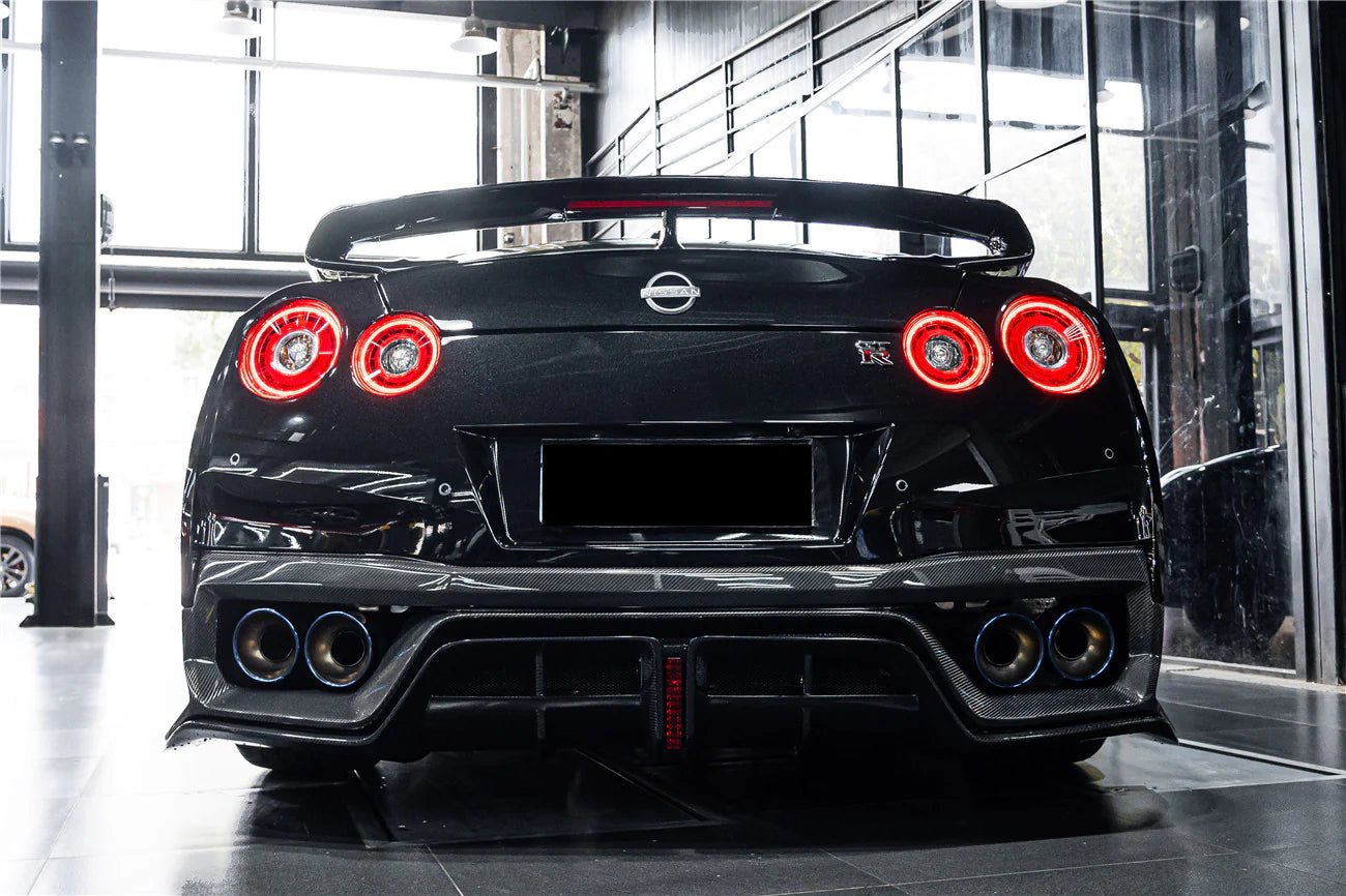 DarwinPRO 2017 - 2022 Nissan GTR R35 EBA BKSS Style Carbon Fiber Rear Diffuser Aftermarket Carbon Fiber Part / Bodykit - Robot Bodykits