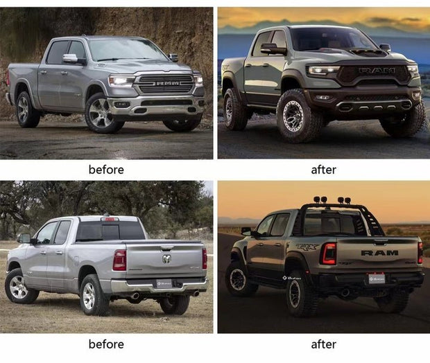 Dodge RAM 2019 - 2023 TRX Widebody Complete Conversion Kit Aftermarket Carbon Fiber Part / Bodykit - Robot Bodykits