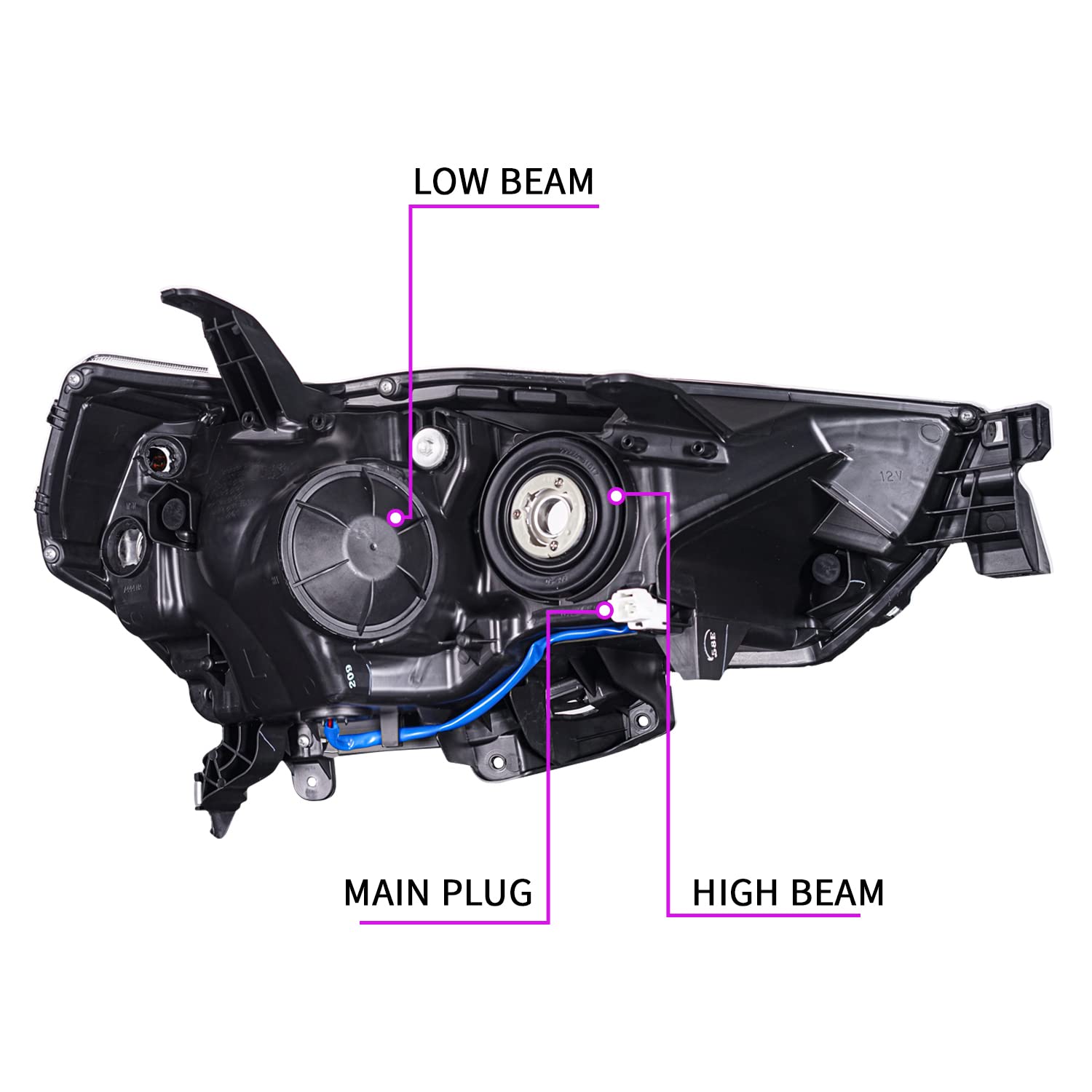 Headlights Assembly For Toyota 4Runner 2014-2022(OE Style)