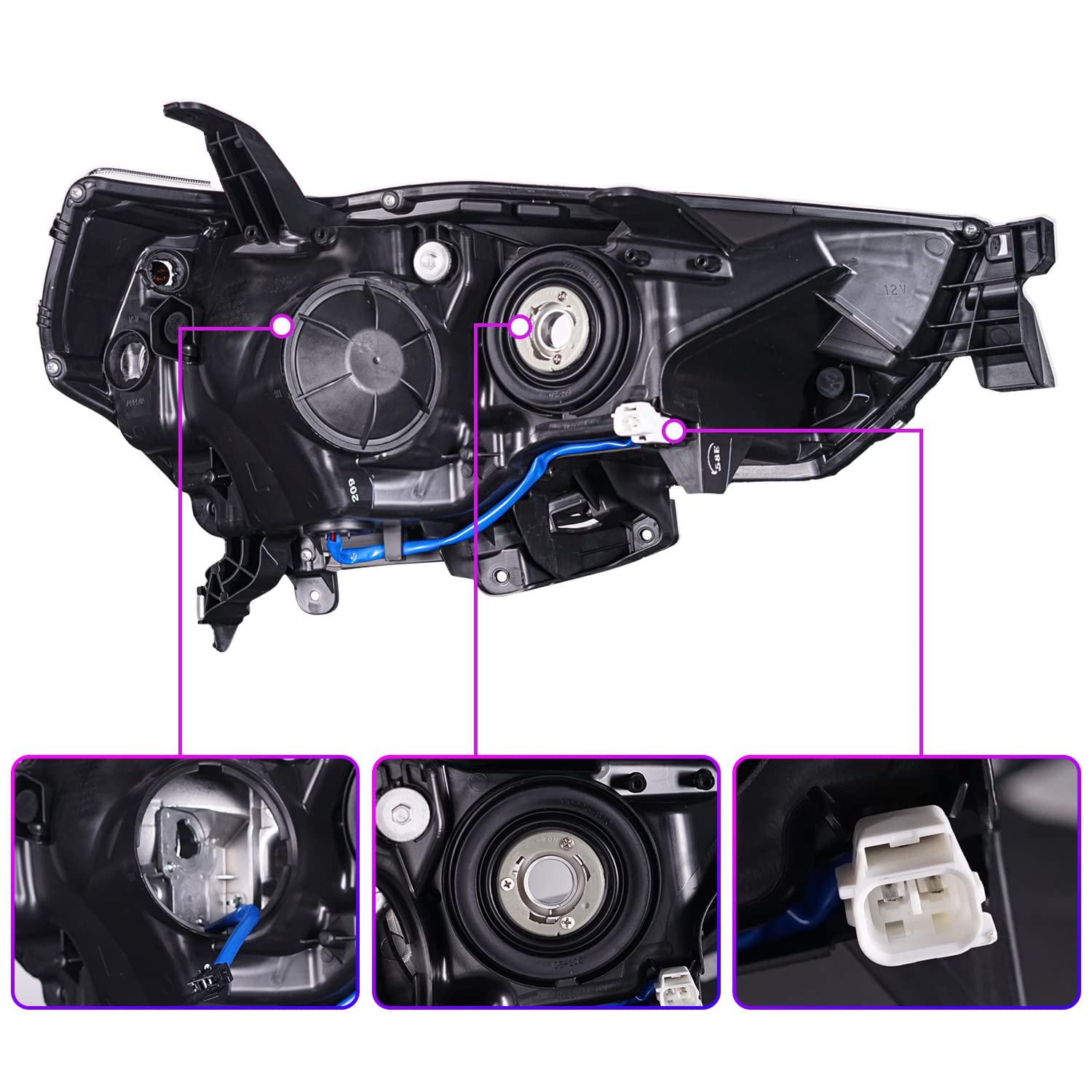 Headlights Assembly For Toyota 4Runner 2014-2022(OE Style)