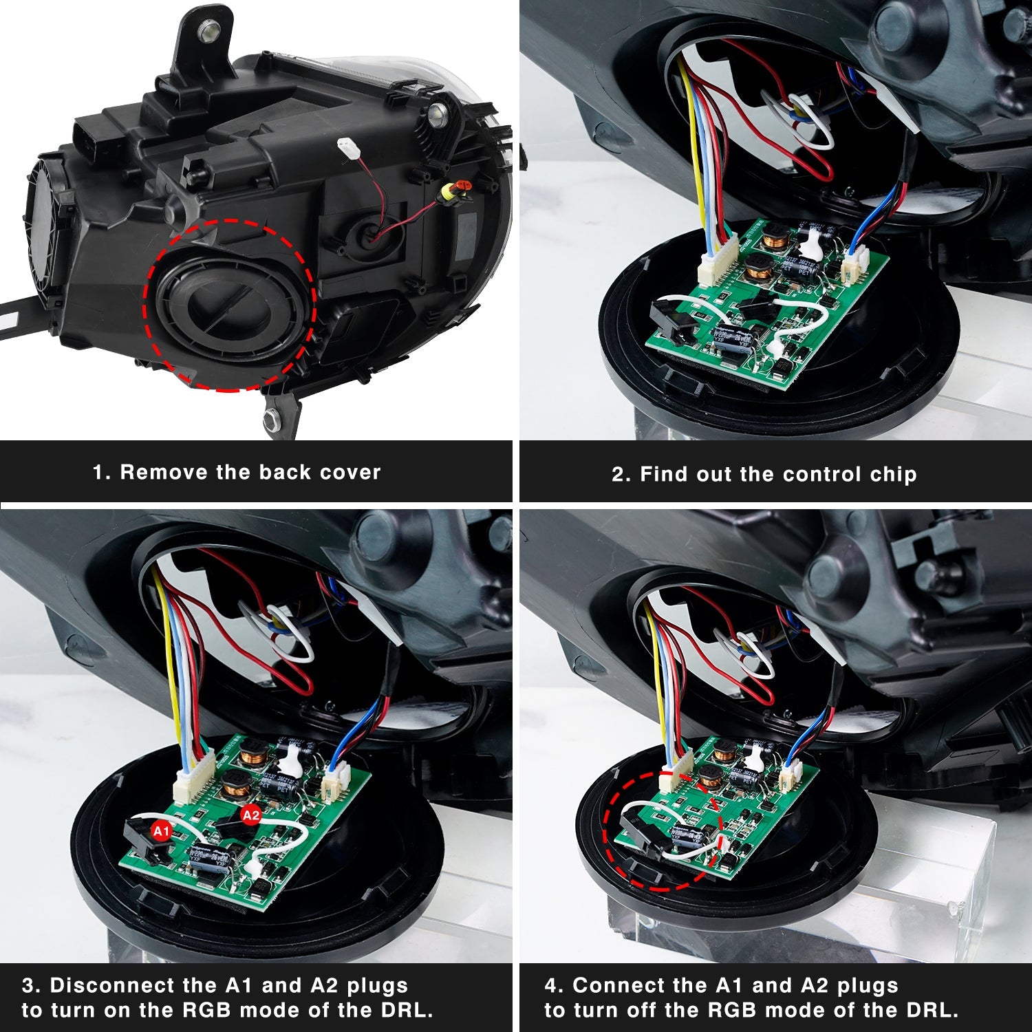 Full LED Headlights Assembly For Mini R60 2010-2016