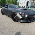 CMST Carbon Fiber Clear View Tempered Glass Transparent Hood Black Series Style for Mercedes Benz C190 AMG GT GTS GTC GTR 2015-2021 - Robot Bodykits