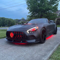 CMST Carbon Fiber Clear View Tempered Glass Transparent Hood Black Series Style for Mercedes Benz C190 AMG GT GTS GTC GTR 2015-2021 - Robot Bodykits