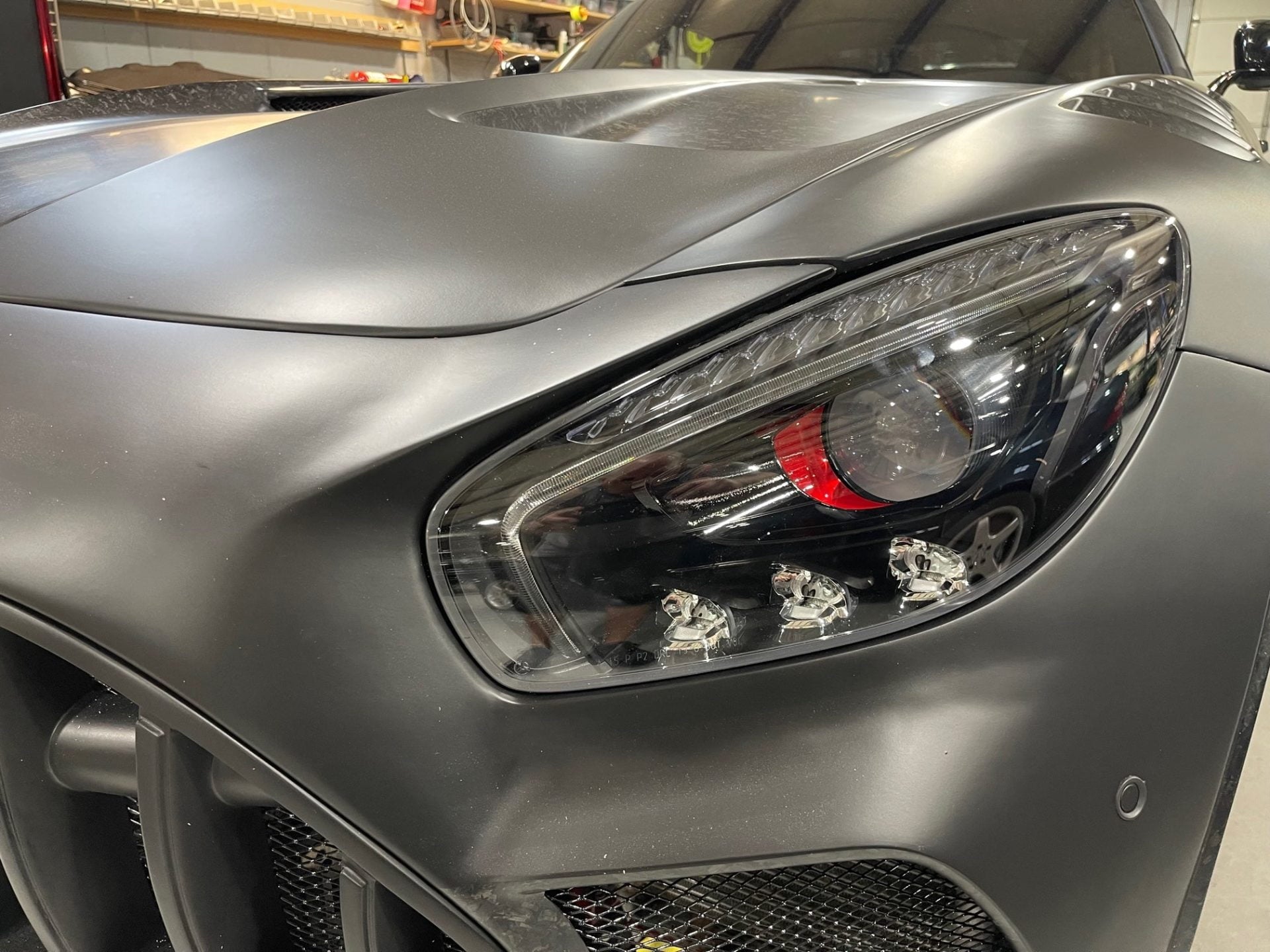 CMST Carbon Fiber Clear View Tempered Glass Transparent Hood Black Series Style for Mercedes Benz C190 AMG GT GTS GTC GTR 2015-2021 - Robot Bodykits