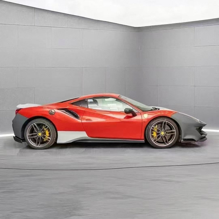 Ferrari 488GTB Upgrade to Pista Full Conversion Body Kit (Plastic & Dry - Carbon) Aftermarket Carbon Fiber Part / Bodykit - Robot Bodykits