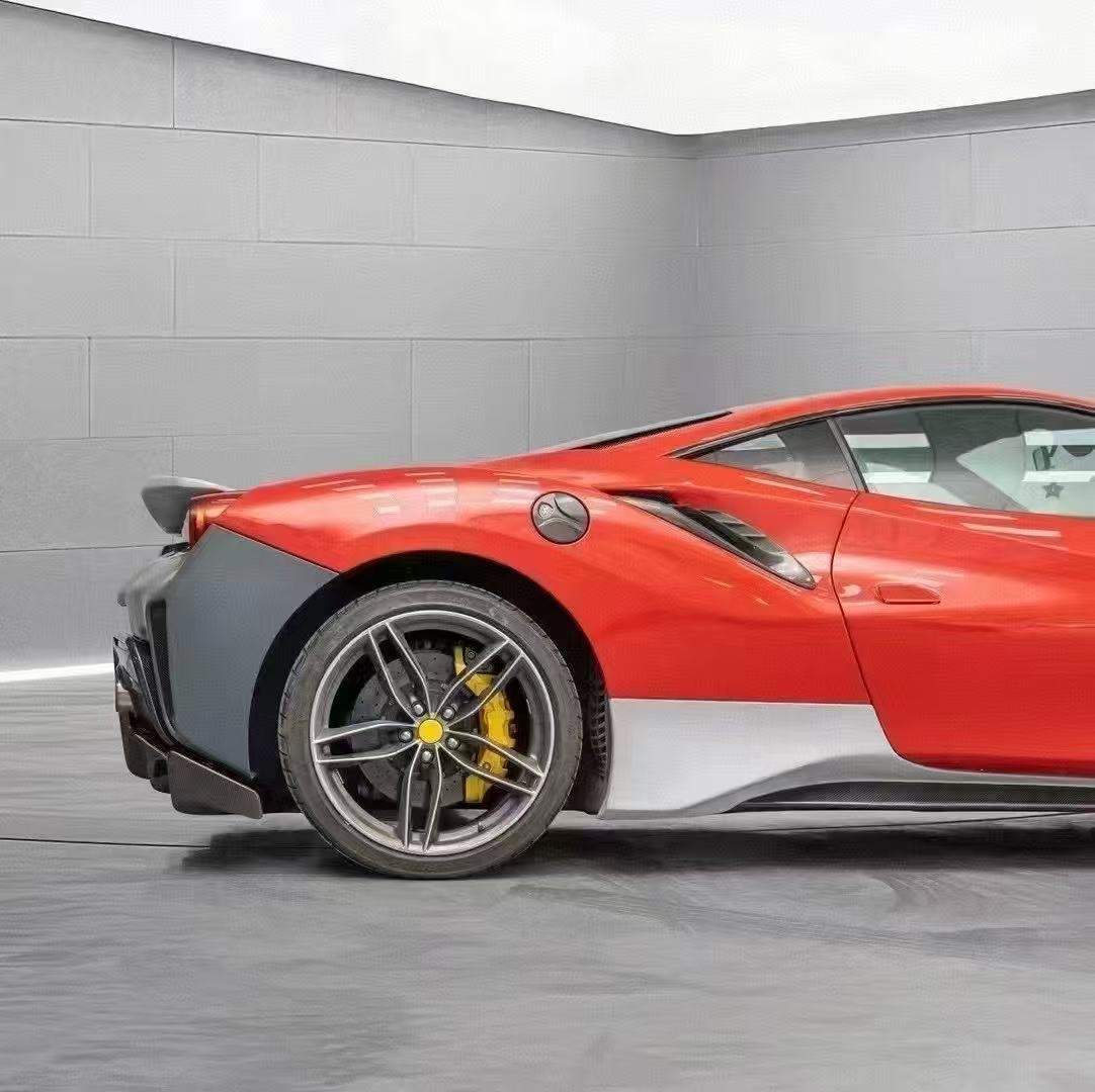 Ferrari 488GTB Upgrade to Pista Full Conversion Body Kit (Plastic & Dry - Carbon) Aftermarket Carbon Fiber Part / Bodykit - Robot Bodykits