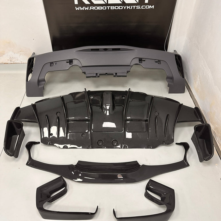 Ferrari 488GTB Upgrade to Pista Full Conversion Body Kit (Plastic & Dry - Carbon) Aftermarket Carbon Fiber Part / Bodykit - Robot Bodykits