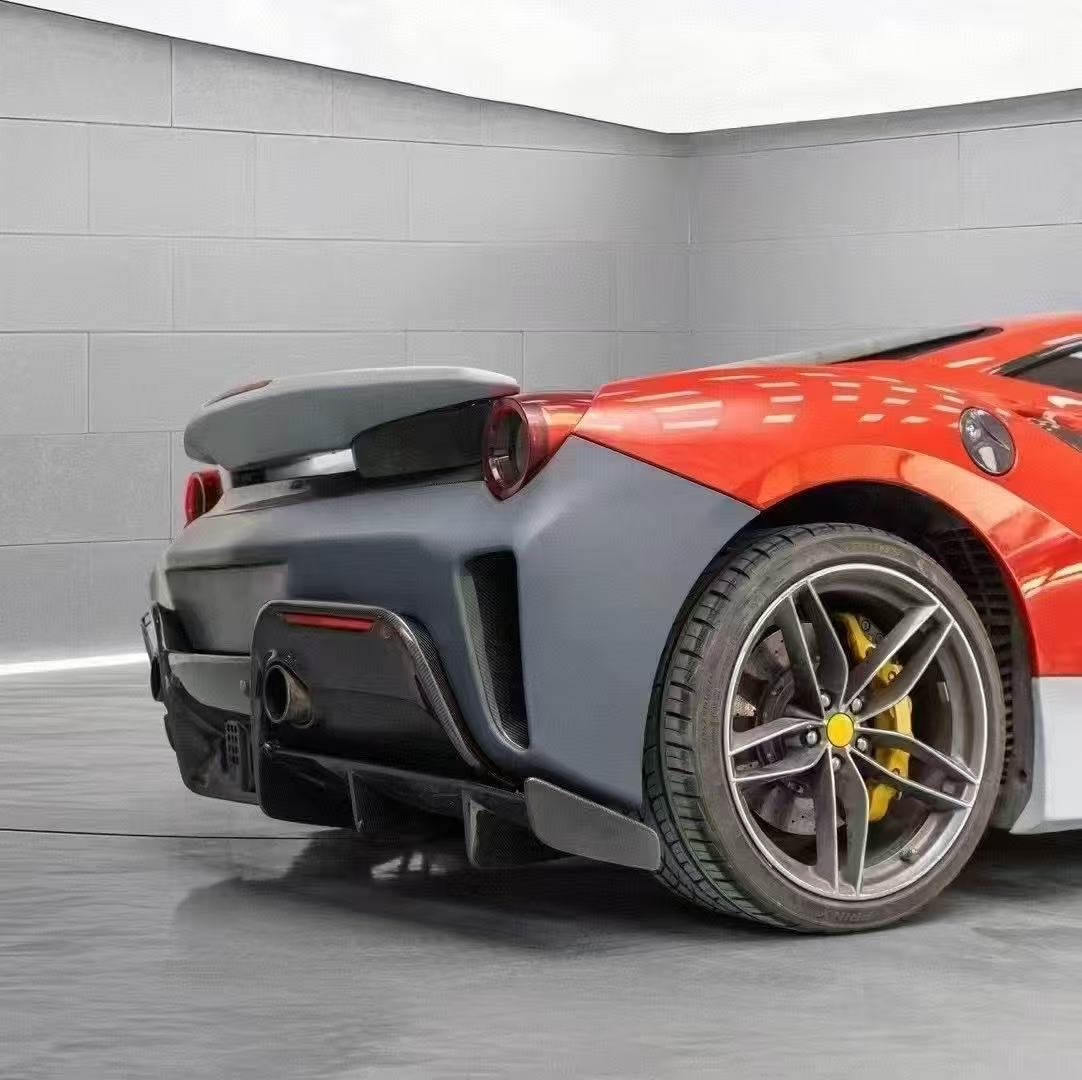 Ferrari 488GTB Upgrade to Pista Full Conversion Body Kit (Plastic & Dry - Carbon) Aftermarket Carbon Fiber Part / Bodykit - Robot Bodykits