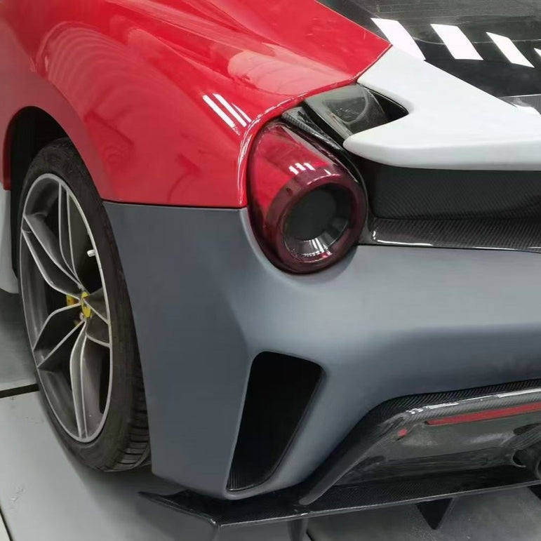 Ferrari 488GTB Upgrade to Pista Full Conversion Body Kit (Plastic & Dry - Carbon) Aftermarket Carbon Fiber Part / Bodykit - Robot Bodykits