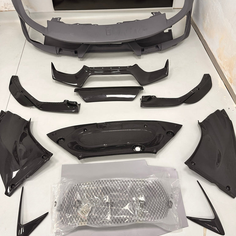 Ferrari 488GTB Upgrade to Pista Full Conversion Body Kit (Plastic & Dry - Carbon) Aftermarket Carbon Fiber Part / Bodykit - Robot Bodykits