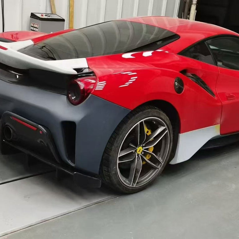Ferrari 488GTB Upgrade to Pista Full Conversion Body Kit (Plastic & Dry - Carbon) Aftermarket Carbon Fiber Part / Bodykit - Robot Bodykits