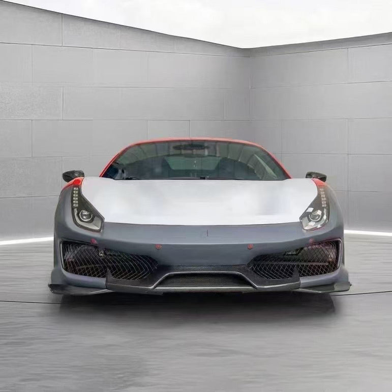 Ferrari 488GTB Upgrade to Pista Full Conversion Body Kit (Plastic & Dry - Carbon) Aftermarket Carbon Fiber Part / Bodykit - Robot Bodykits