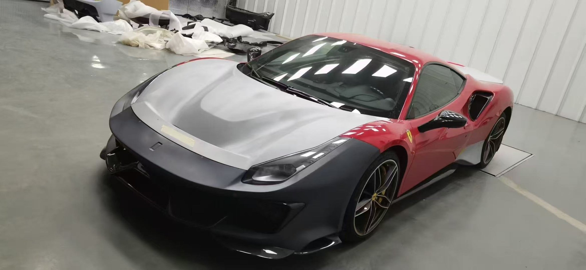 Ferrari 488GTB Upgrade to Pista Full Conversion Body Kit (Plastic & Dry - Carbon) Aftermarket Carbon Fiber Part / Bodykit - Robot Bodykits