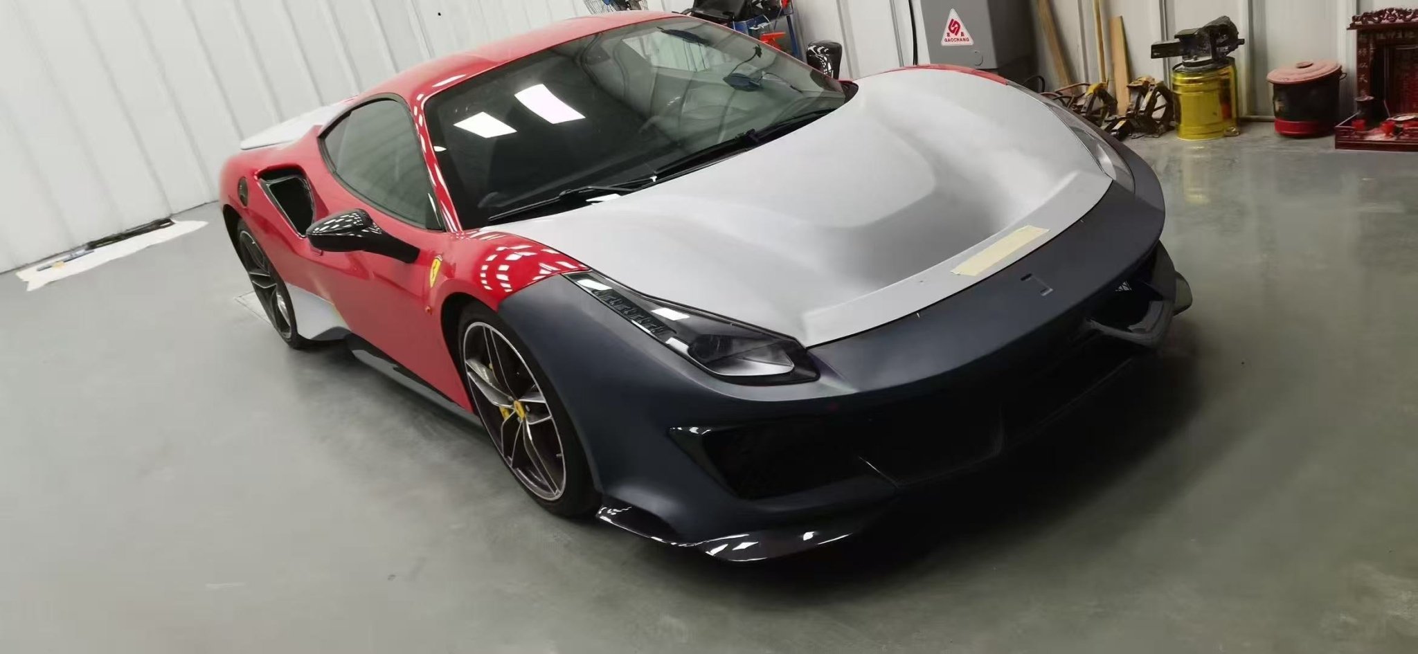 Ferrari 488GTB Upgrade to Pista Full Conversion Body Kit (Plastic & Dry - Carbon) Aftermarket Carbon Fiber Part / Bodykit - Robot Bodykits