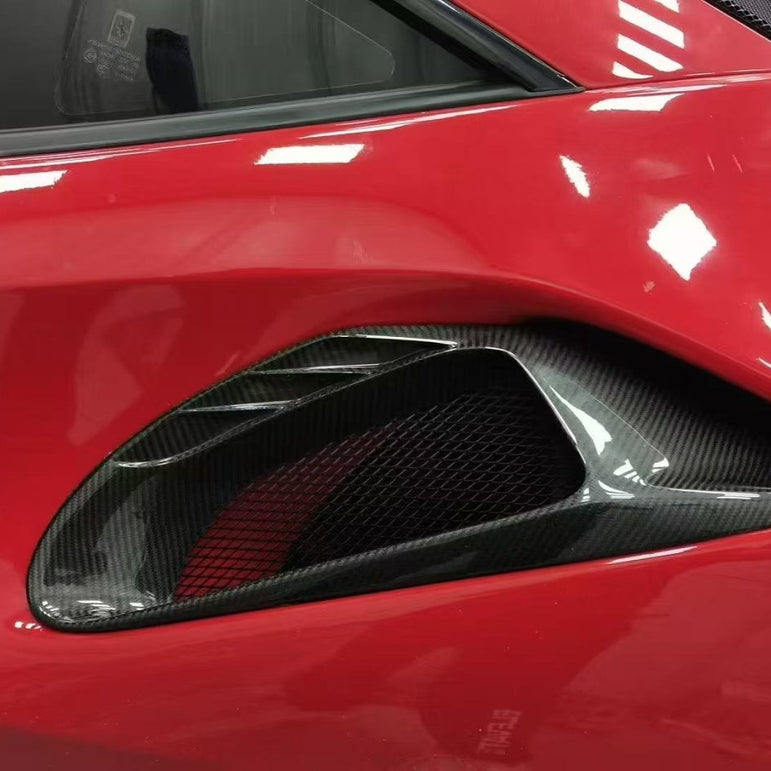 Ferrari 488GTB Upgrade to Pista Full Conversion Body Kit (Plastic & Dry - Carbon) Aftermarket Carbon Fiber Part / Bodykit - Robot Bodykits