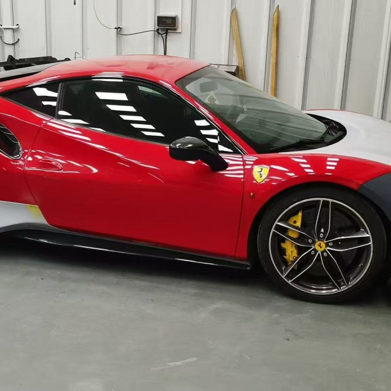 Ferrari 488GTB Upgrade to Pista Full Conversion Body Kit (Plastic & Dry - Carbon) Aftermarket Carbon Fiber Part / Bodykit - Robot Bodykits