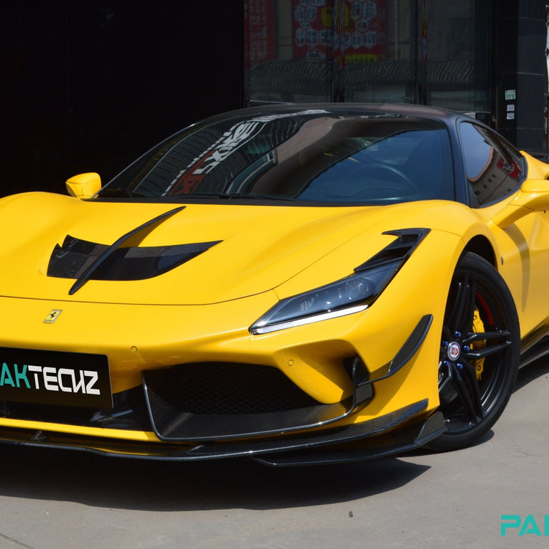 Ferrari F8 Paktechz Full Dry Carbon Aerodynamics kit Aftermarket Carbon Fiber Part / Bodykit - Robot Bodykits
