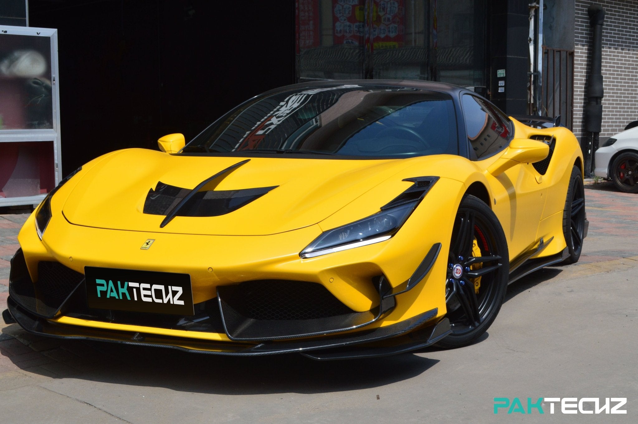 Ferrari F8 Paktechz Full Dry Carbon Aerodynamics kit Aftermarket Carbon Fiber Part / Bodykit - Robot Bodykits