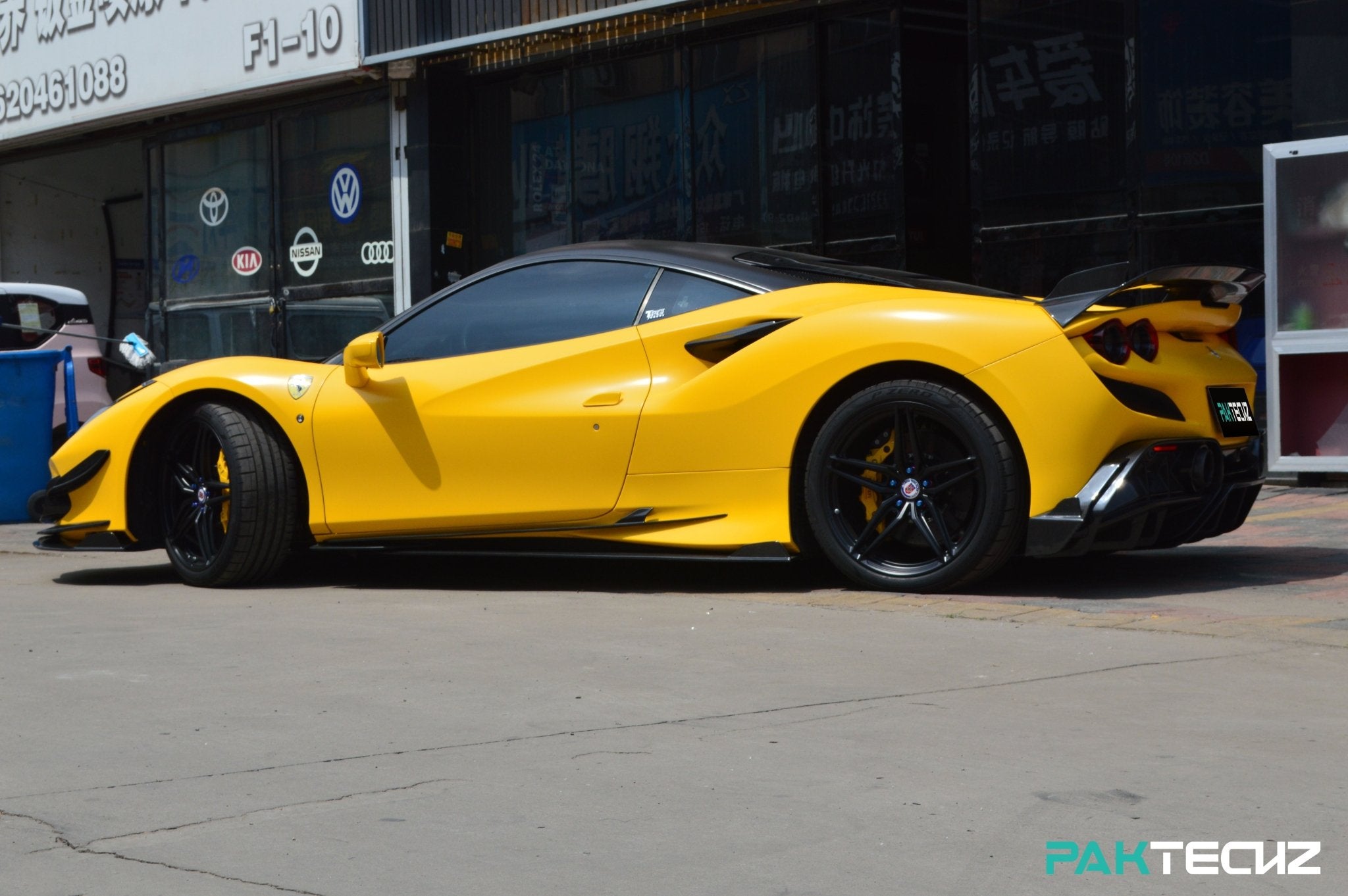 Ferrari F8 Paktechz Full Dry Carbon Aerodynamics kit Aftermarket Carbon Fiber Part / Bodykit - Robot Bodykits
