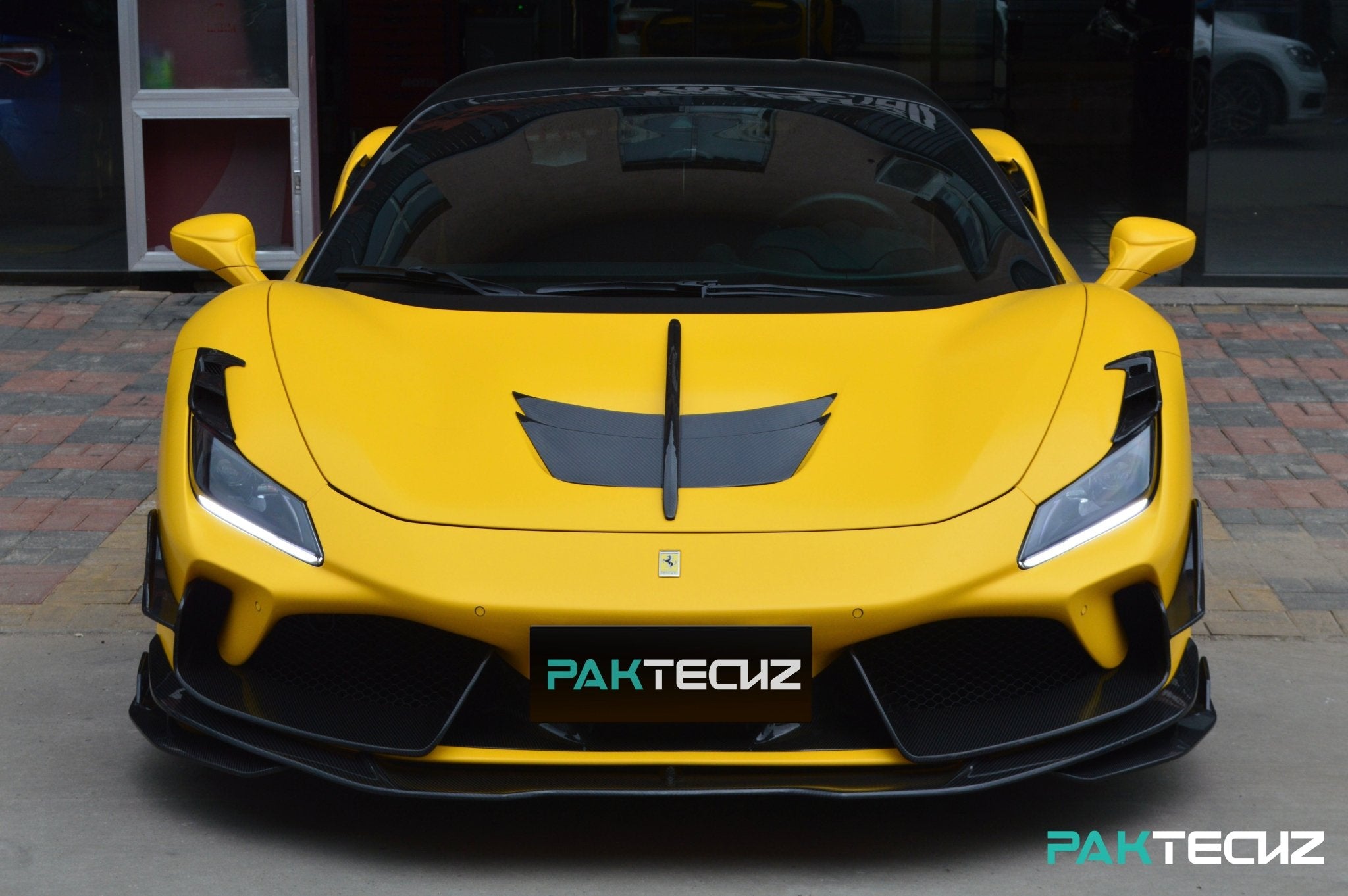 Ferrari F8 Paktechz Full Dry Carbon Aerodynamics kit Aftermarket Carbon Fiber Part / Bodykit - Robot Bodykits