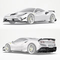 Ferrari F8 Paktechz Full Dry Carbon Aerodynamics kit Aftermarket Carbon Fiber Part / Bodykit - Robot Bodykits