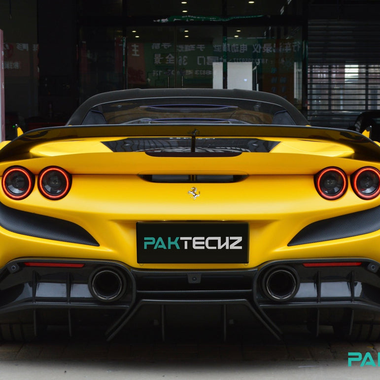 Ferrari F8 Paktechz Full Dry Carbon Aerodynamics kit Aftermarket Carbon Fiber Part / Bodykit - Robot Bodykits
