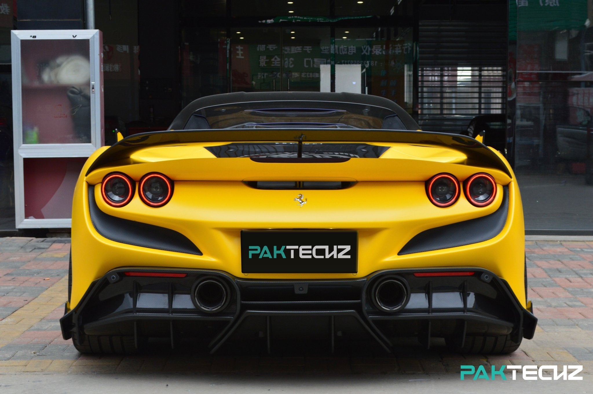 Ferrari F8 Paktechz Full Dry Carbon Aerodynamics kit Aftermarket Carbon Fiber Part / Bodykit - Robot Bodykits