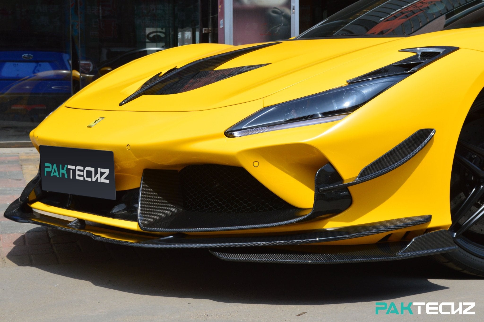 Ferrari F8 Paktechz Full Dry Carbon Aerodynamics kit Aftermarket Carbon Fiber Part / Bodykit - Robot Bodykits