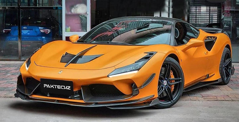 Ferrari F8 Paktechz Full Dry Carbon Aerodynamics kit Aftermarket Carbon Fiber Part / Bodykit - Robot Bodykits