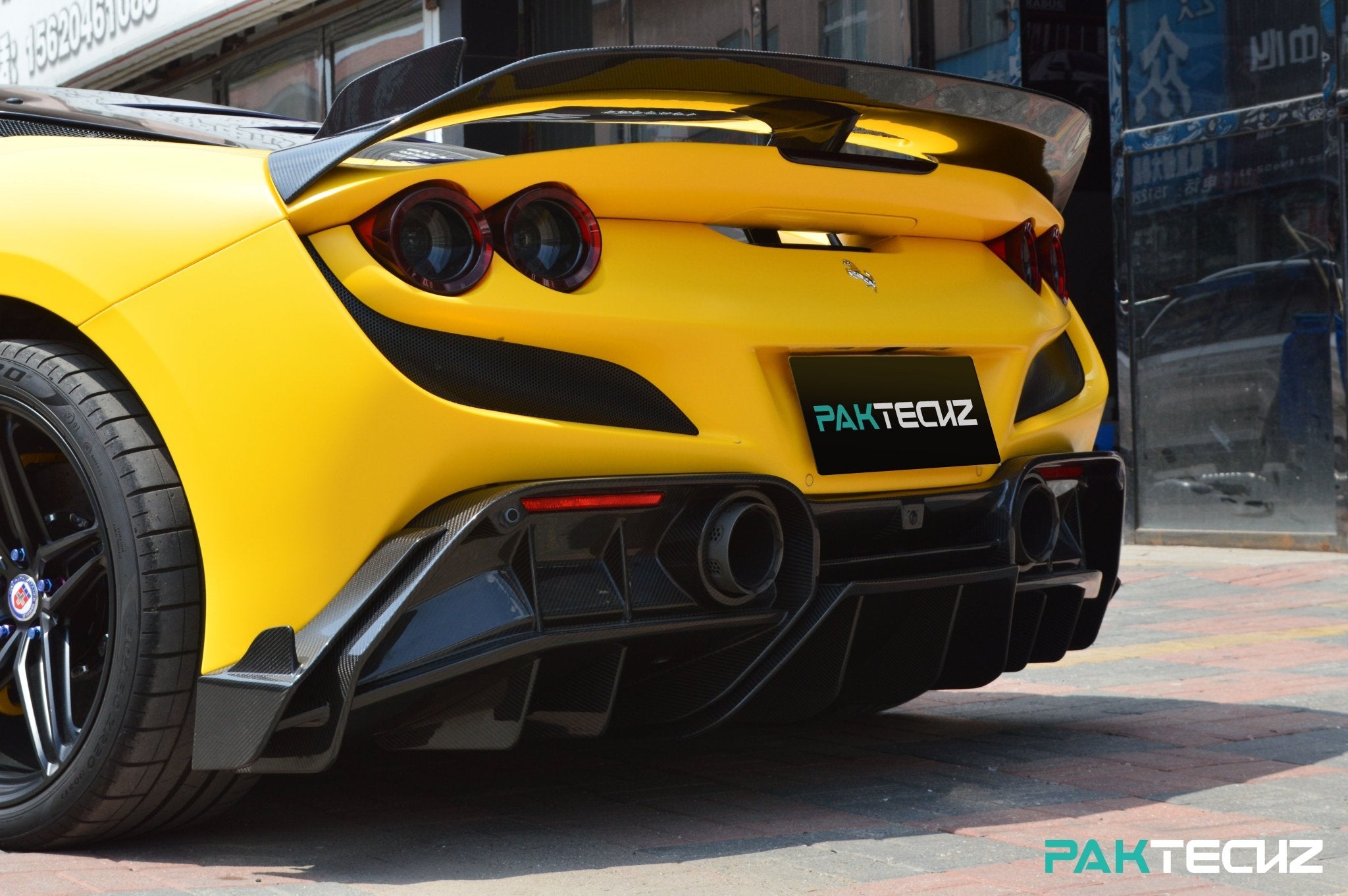 Ferrari F8 Paktechz Full Dry Carbon Aerodynamics kit Aftermarket Carbon Fiber Part / Bodykit - Robot Bodykits