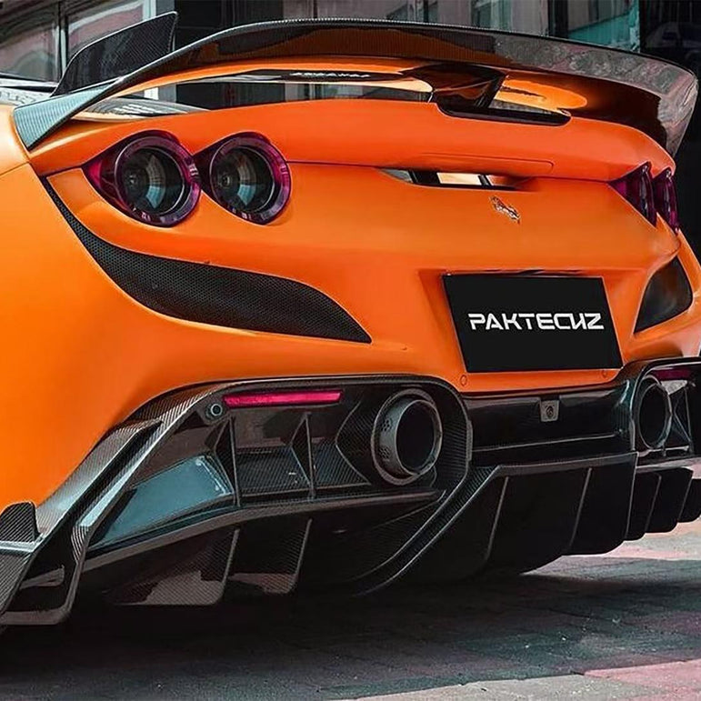 Ferrari F8 Paktechz Full Dry Carbon Aerodynamics kit Aftermarket Carbon Fiber Part / Bodykit - Robot Bodykits