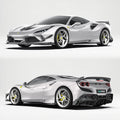 Ferrari F8 Paktechz Full Dry Carbon Aerodynamics kit Aftermarket Carbon Fiber Part / Bodykit - Robot Bodykits