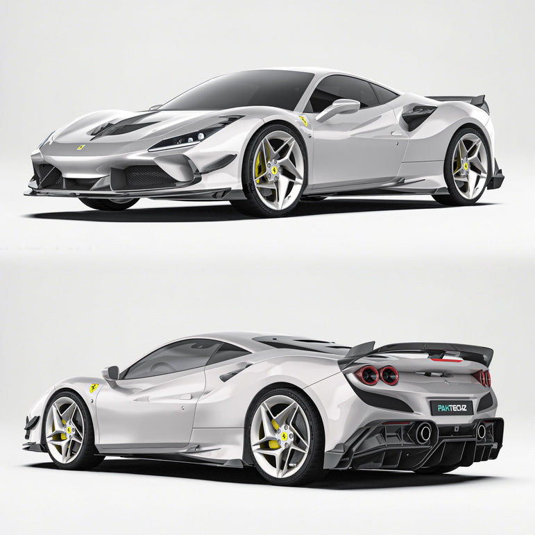 Ferrari F8 Paktechz Full Dry Carbon Aerodynamics kit Aftermarket Carbon Fiber Part / Bodykit - Robot Bodykits