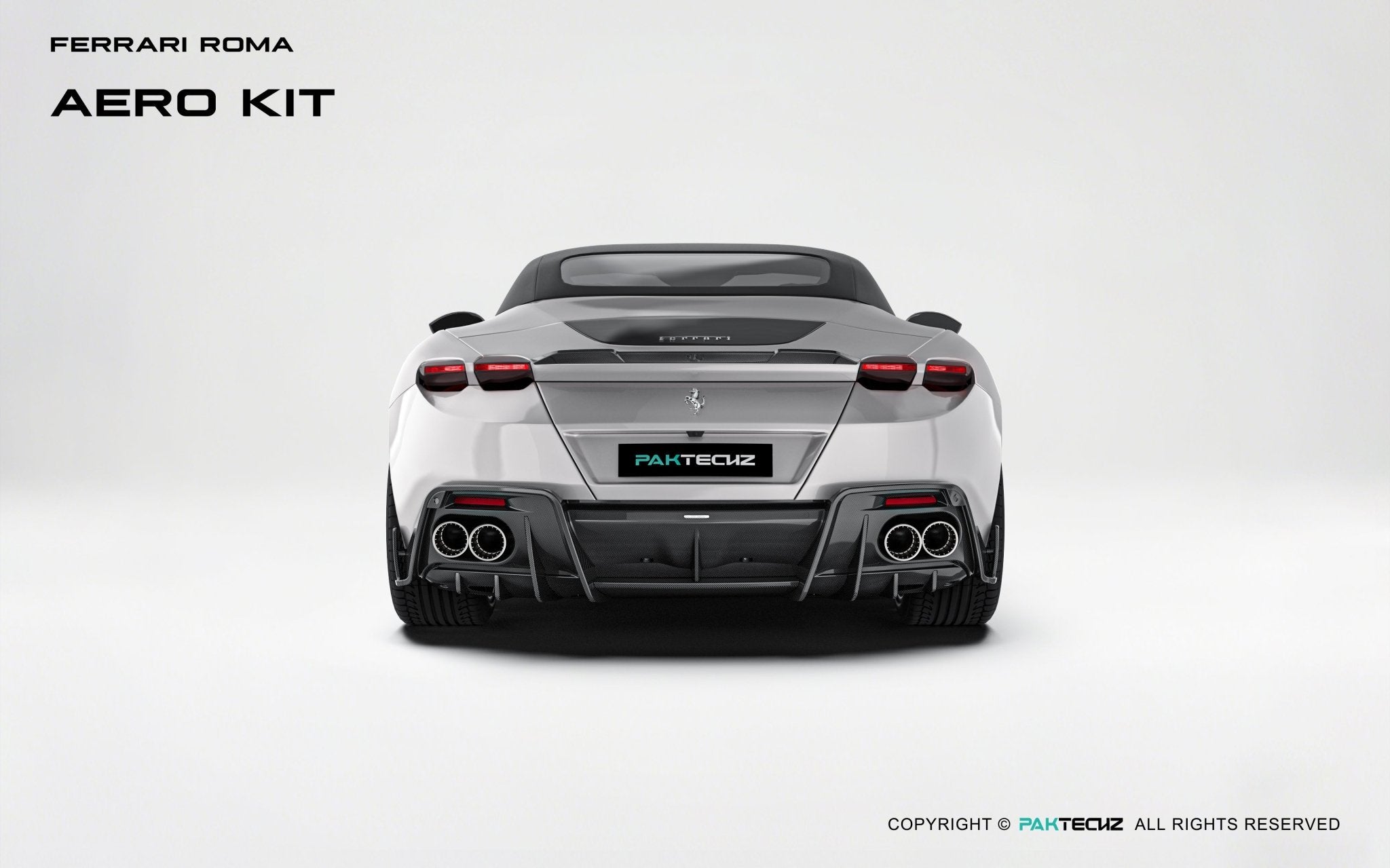 Ferrari Roma Paktechz Aerodynamics Kit Aftermarket Carbon Fiber Part / Bodykit - Robot Bodykits