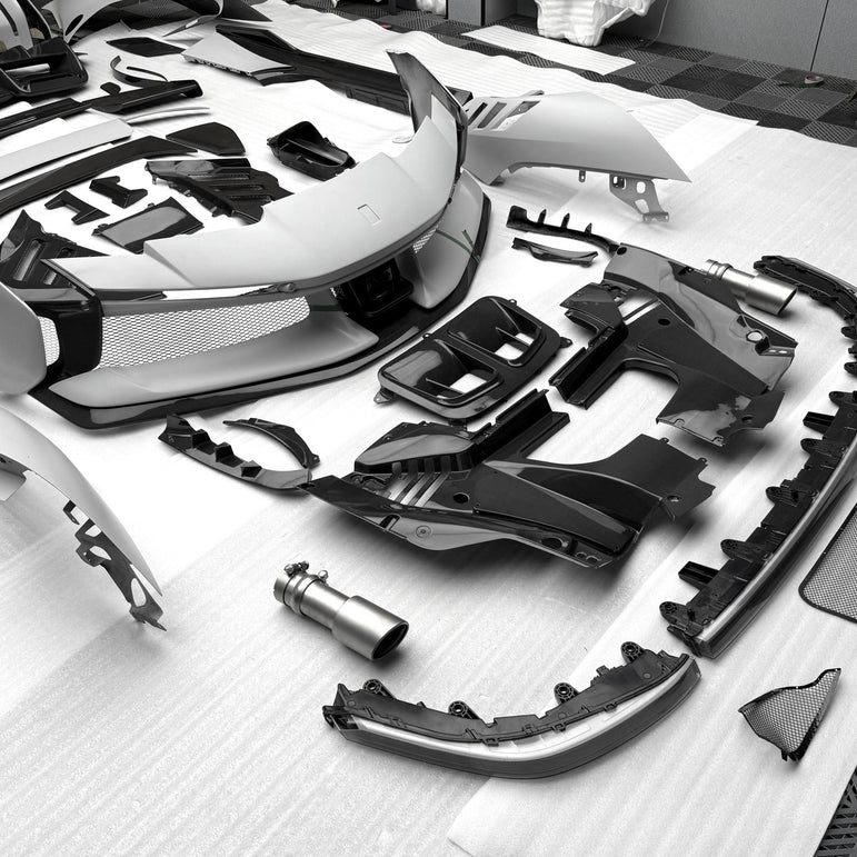 Ferrari SF90XX Style Conversion Kit for SF90 – Complete Prepeg Carbon Body Kit Aftermarket Carbon Fiber Part / Bodykit - Robot Bodykits