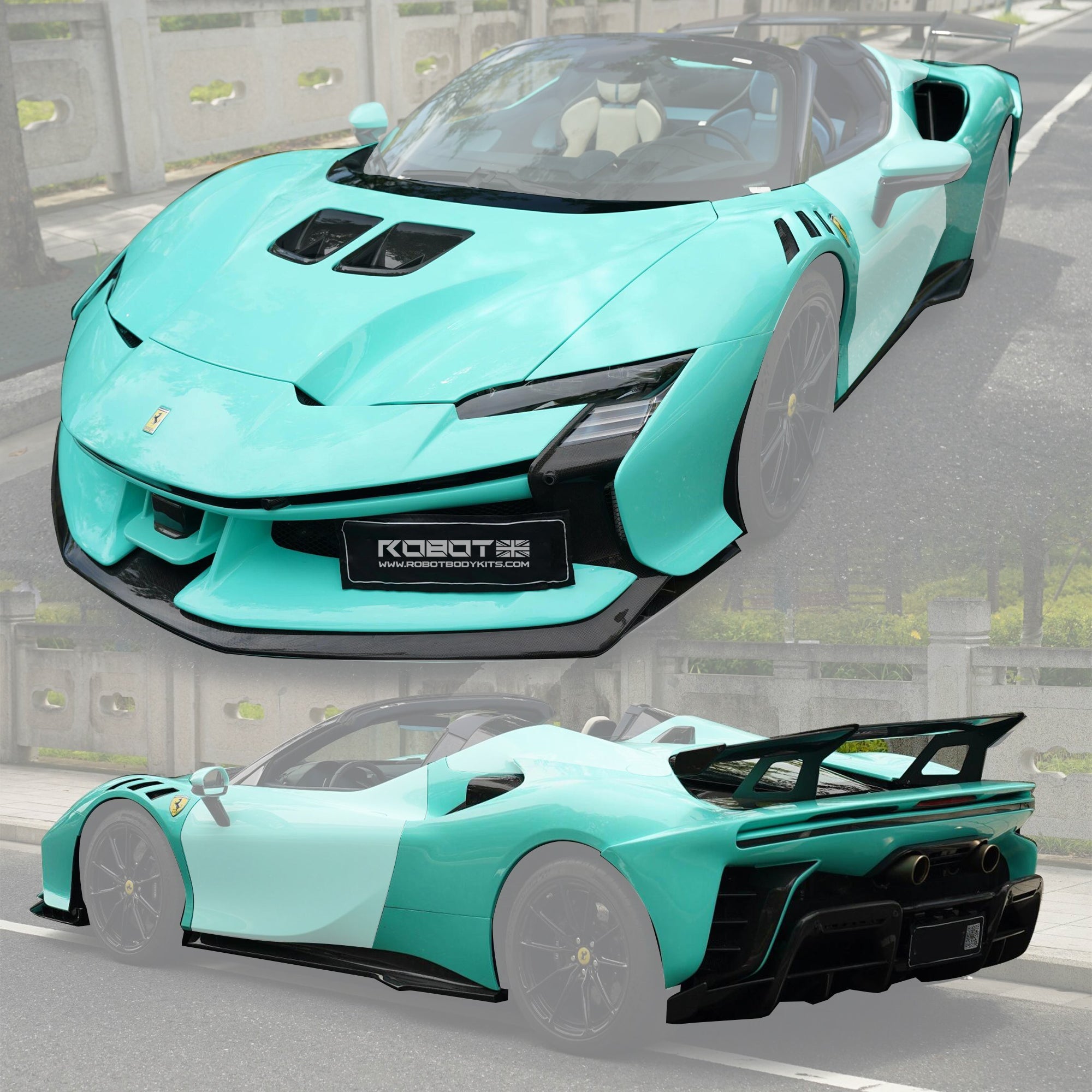 Ferrari SF90XX Style Conversion Kit for SF90 – Complete Prepeg Carbon Body Kit Aftermarket Carbon Fiber Part / Bodykit - Robot Bodykits