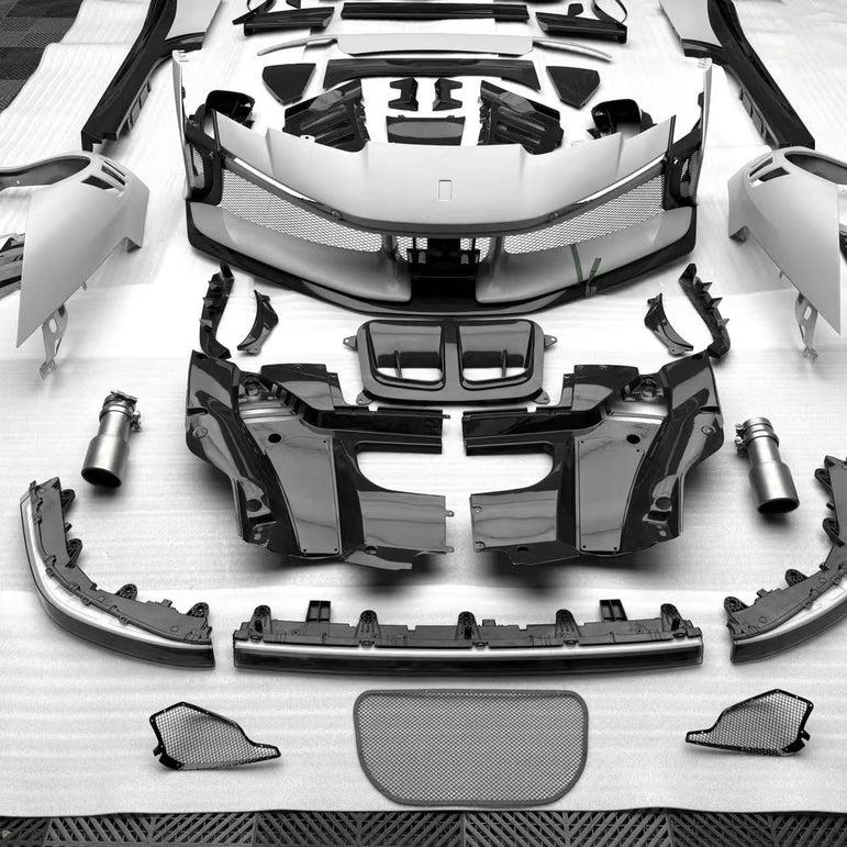 Ferrari SF90XX Style Conversion Kit for SF90 – Complete Prepeg Carbon Body Kit Aftermarket Carbon Fiber Part / Bodykit - Robot Bodykits