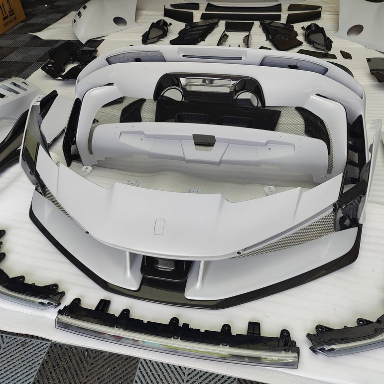 Ferrari SF90XX Style Conversion Kit for SF90 – Complete Prepeg Carbon Body Kit Aftermarket Carbon Fiber Part / Bodykit - Robot Bodykits