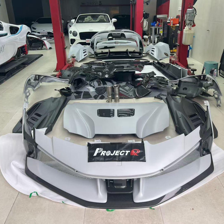 Ferrari SF90XX Style Conversion Kit for SF90 – Complete Prepeg Carbon Body Kit Aftermarket Carbon Fiber Part / Bodykit - Robot Bodykits