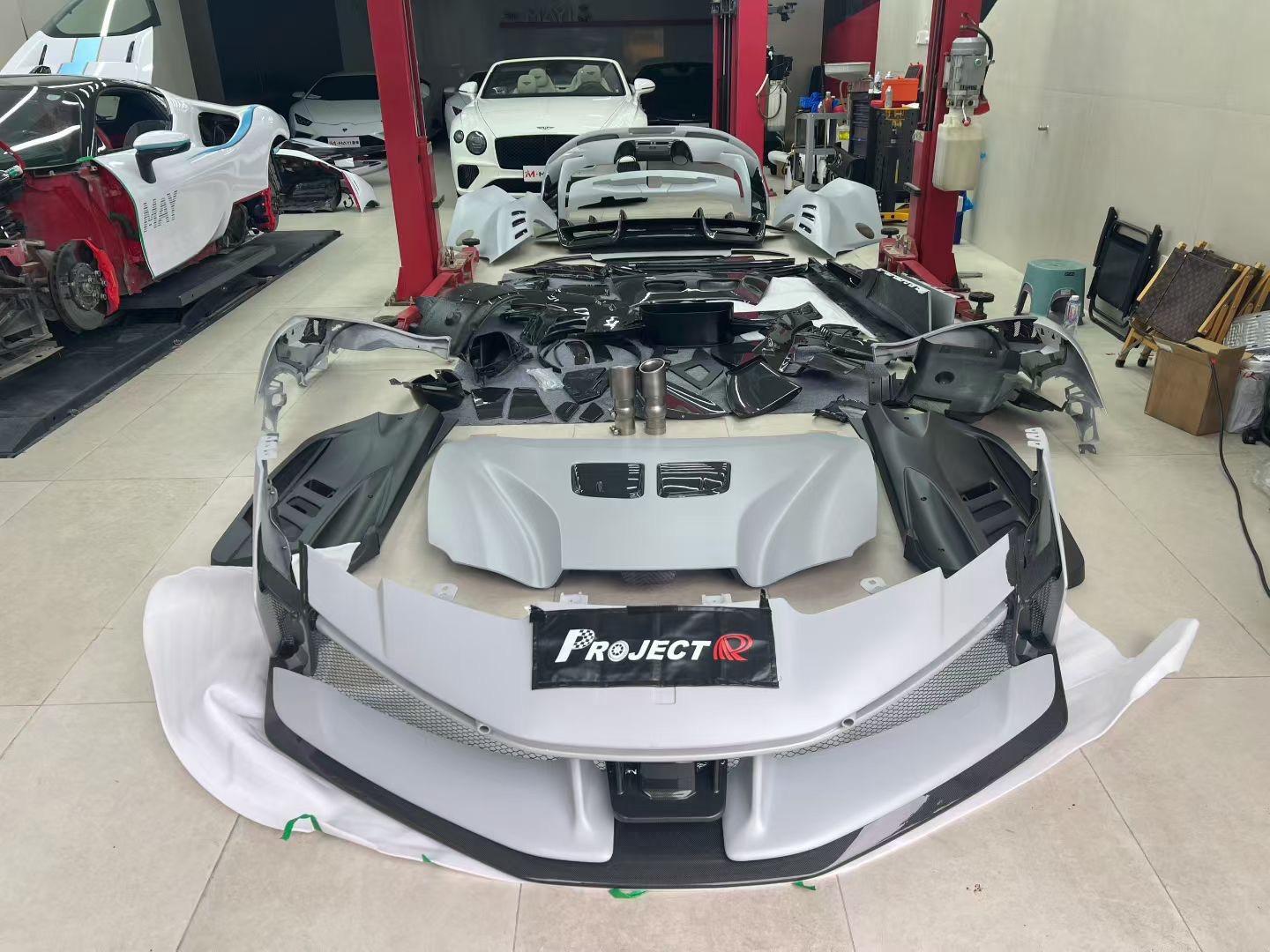 Ferrari SF90XX Style Conversion Kit for SF90 – Complete Prepeg Carbon Body Kit Aftermarket Carbon Fiber Part / Bodykit - Robot Bodykits