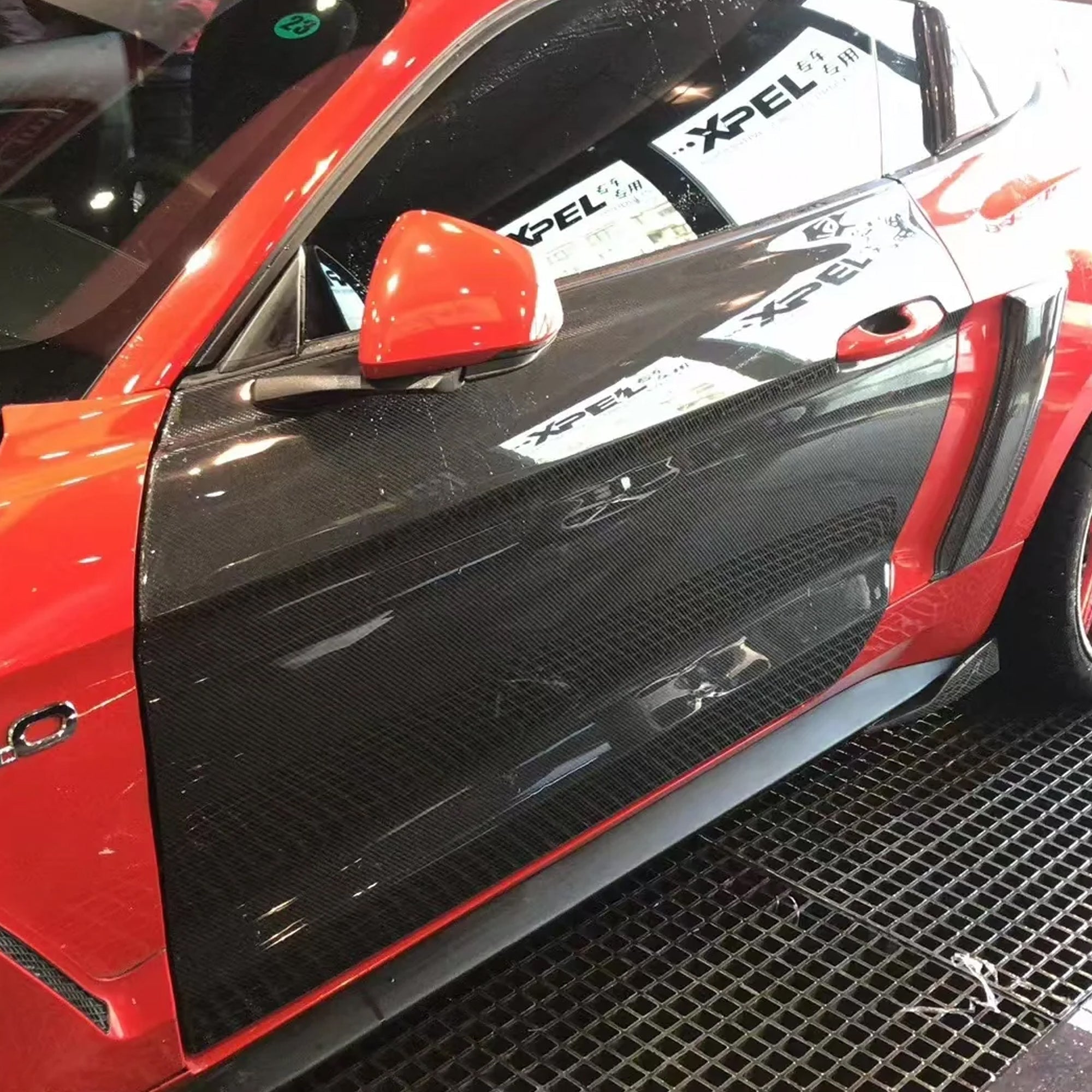Ford Mustang S550 Mustang FRP / Carbon Fibre Replacement Doors Aftermarket Carbon Fiber Part / Bodykit - Robot Bodykits