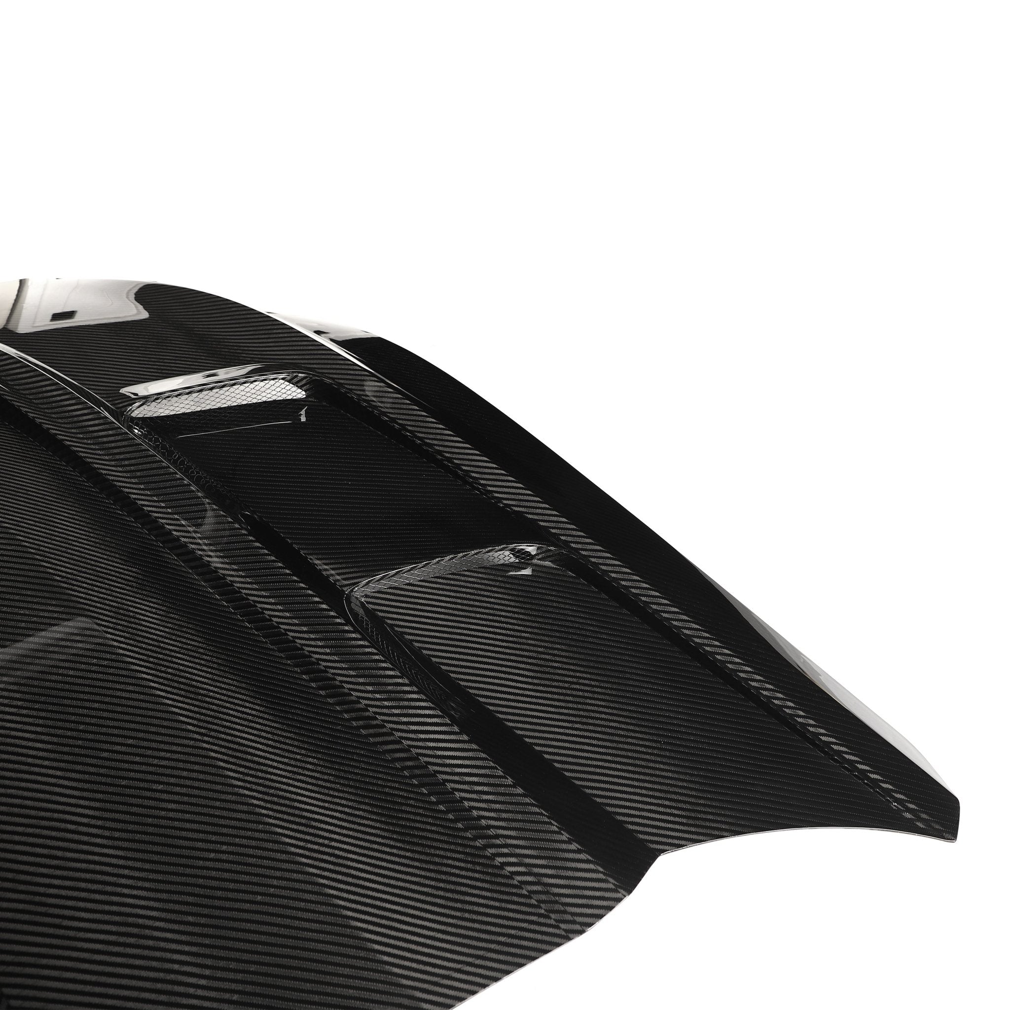 Ford Mustang S650 GT / EcoBoost Lightweight Dry Carbon Bonnet / Hood — Not Compatible with Dark Horse Aftermarket Carbon Fiber Part / Bodykit - Robot Bodykits