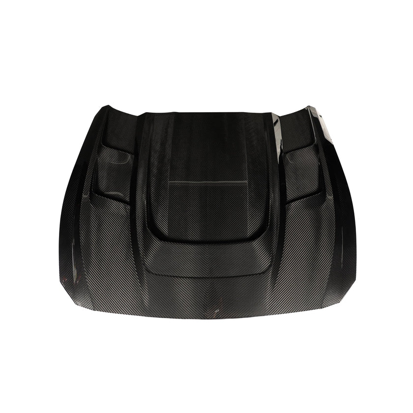 Ford Mustang S650 GT / EcoBoost Lightweight Dry Carbon Bonnet / Hood — Not Compatible with Dark Horse Aftermarket Carbon Fiber Part / Bodykit - Robot Bodykits