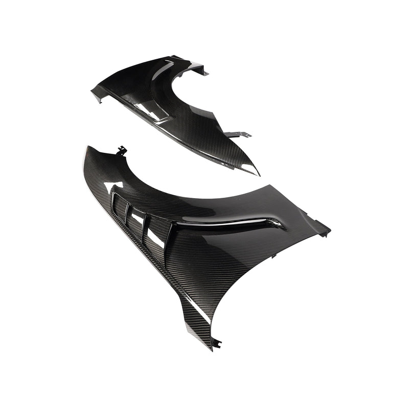 Ford Mustang S650 GT / EcoBoost Lightweight Dry Carbon Side Fenders — Not Compatible with Dark Horse Aftermarket Carbon Fiber Part / Bodykit - Robot Bodykits