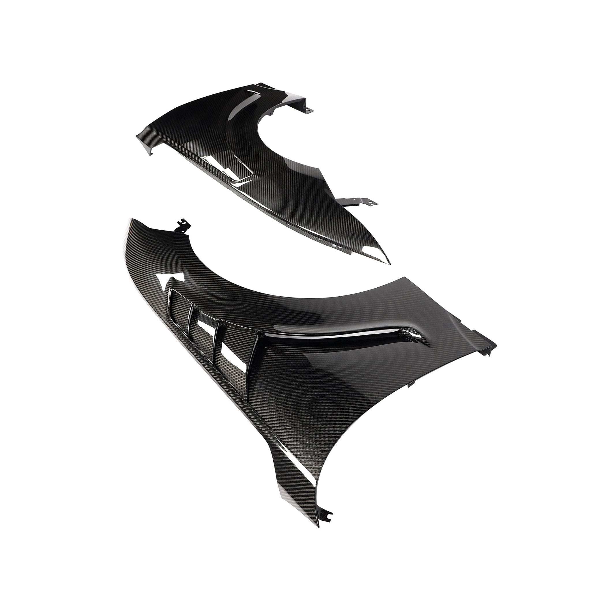 Ford Mustang S650 GT / EcoBoost Lightweight Dry Carbon Side Fenders — Not Compatible with Dark Horse Aftermarket Carbon Fiber Part / Bodykit - Robot Bodykits
